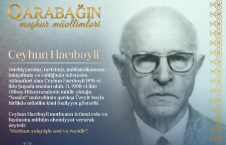 "Qarabağın məşhur müəllimləri" – Ceyhun Hacıbəyli